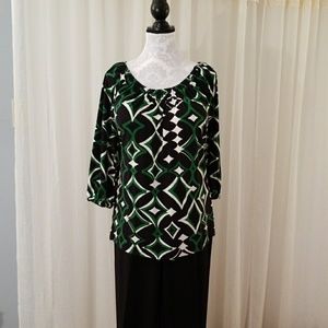 Anne Klein boho knit top